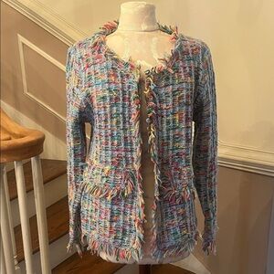 SHEIN Chanel Style Multicolor Knit Sweater